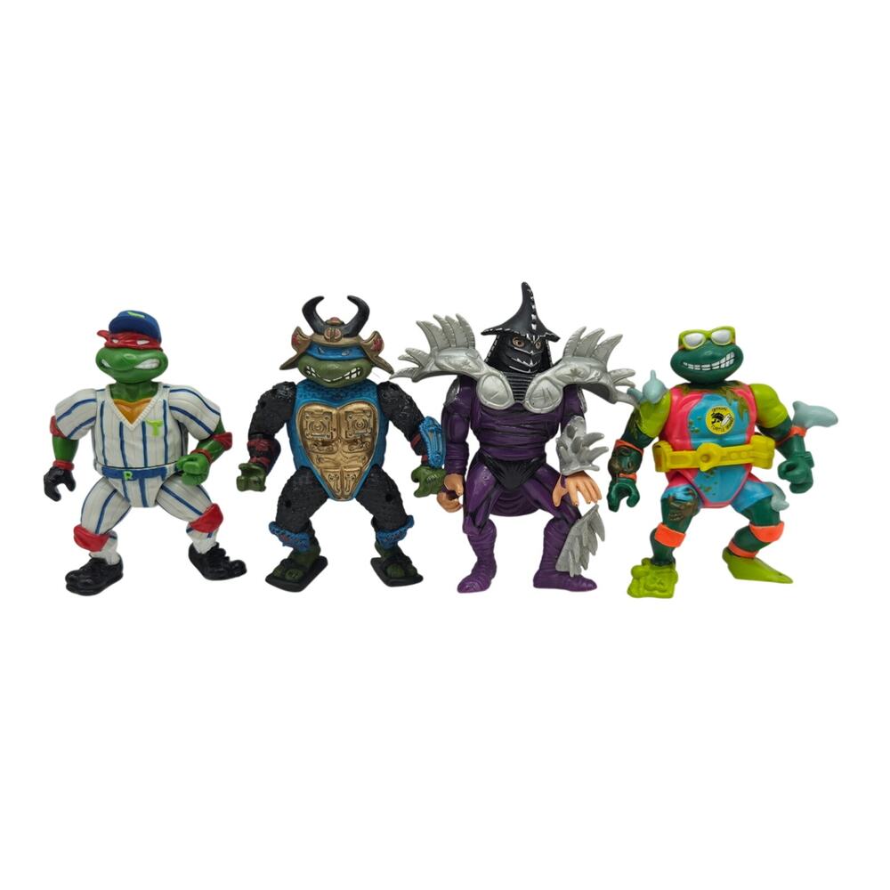 Playmates TMNT Action Figures Lot Of 4 90's Loose